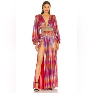 Bronx and Banco Zoe Rose Gown, multicolor